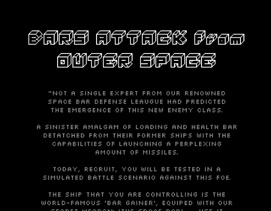 Bars Attack from Outer Space Game Cover