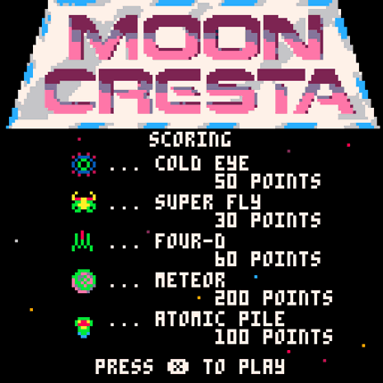 Pico8 Moon Cresta Game Cover