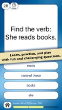 Nouns &amp; Verbs Teaching Quiz Image