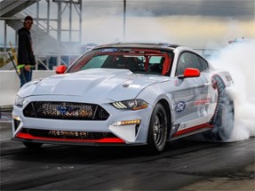 Drifting Mustang Jet Puzzle Image