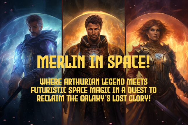 Merlin in Space! A One Page TTRPG Game Cover
