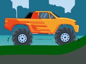 Monster Truck Hill Driving 2D Image