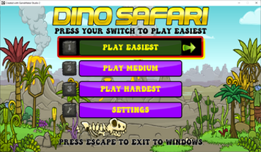 One Button Controlled - Dino Safari - Accessible Game Image