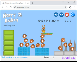 HarryRabby2 Addition and Subtraction questions with large numbers FREE Image