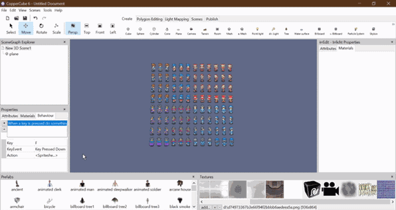 2D Spritesheet Animation (CopperCube extension) v1.4 Game Cover