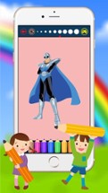 Cartoon Superhero Coloring Book - Drawing for kid free game Image