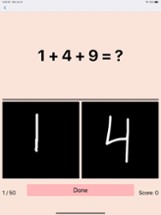 Number writing practice math 1 Image