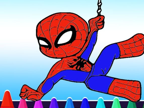 Spiderman Coloring Game Game Cover