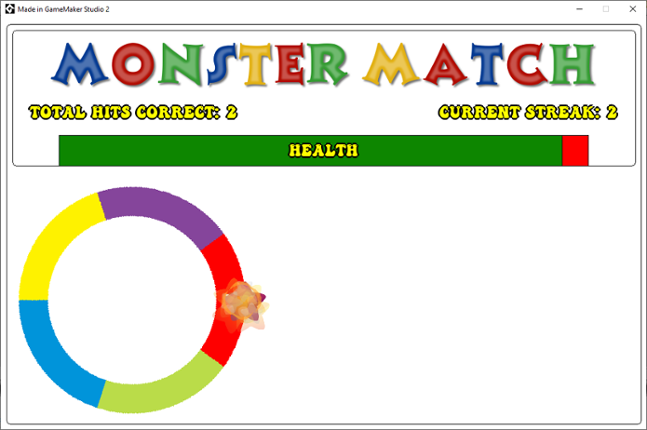 One Button Controlled - Monster_Match - Accessible Game Game Cover