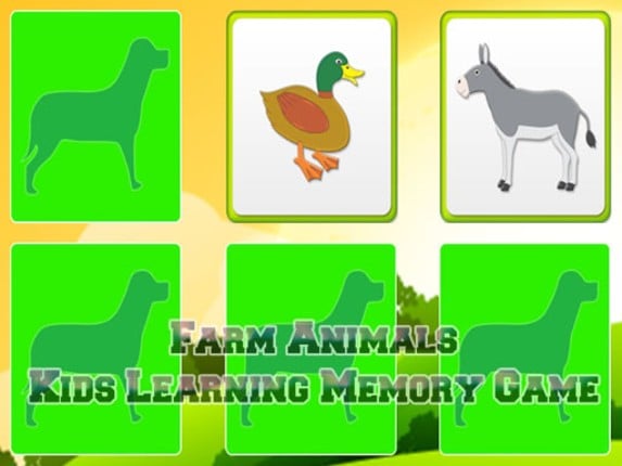 Kids Learning Farm Animals Game Cover