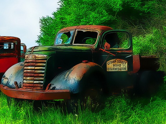 Old Rusted Trucks Game Cover