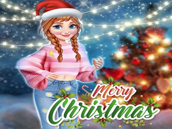 Anna Frozen Christmas Sweater Design Game Cover