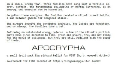 APOCRYPHA (traits for FIST) Image