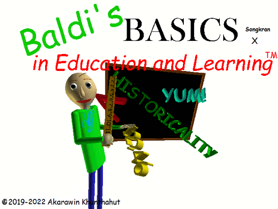 Baldi's Basics Songkran In Education And Learning X Game Cover