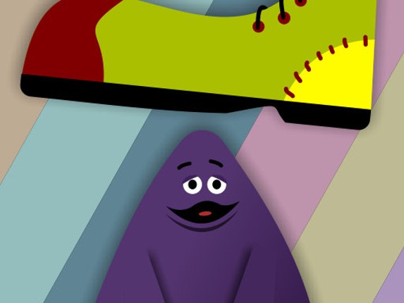 Grimace vs giant clown shoes Game Cover