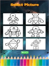 Robot Coloring Book For Kids Image