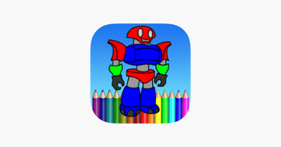 Robot Coloring Book For Kids Image