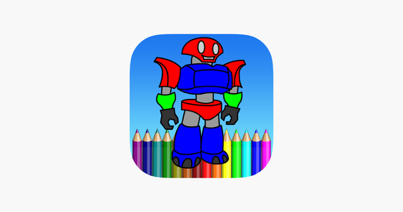 Robot Coloring Book For Kids Game Cover