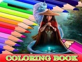 Coloring Book for Raya And The Last Dragon Image