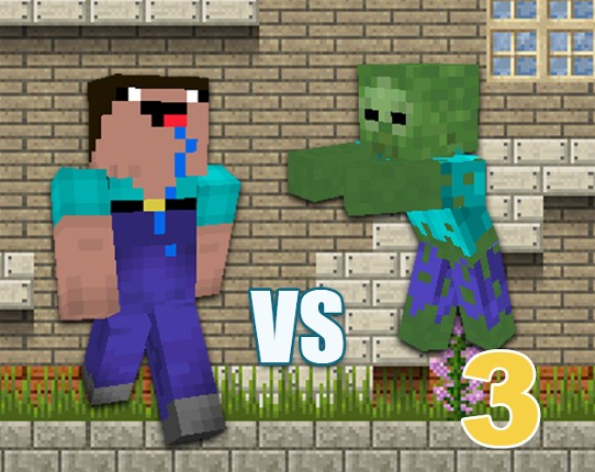Minecraft Noob vs Zombies 3 Game Cover