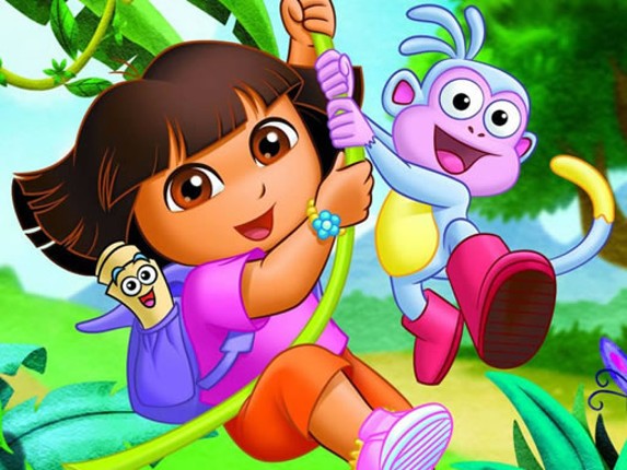 Dora Exploring Jigsaw Game Cover