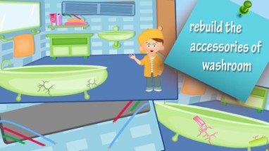 Fix It baby house - Girls House Fun, Cleaning &amp; Repariing Game Image