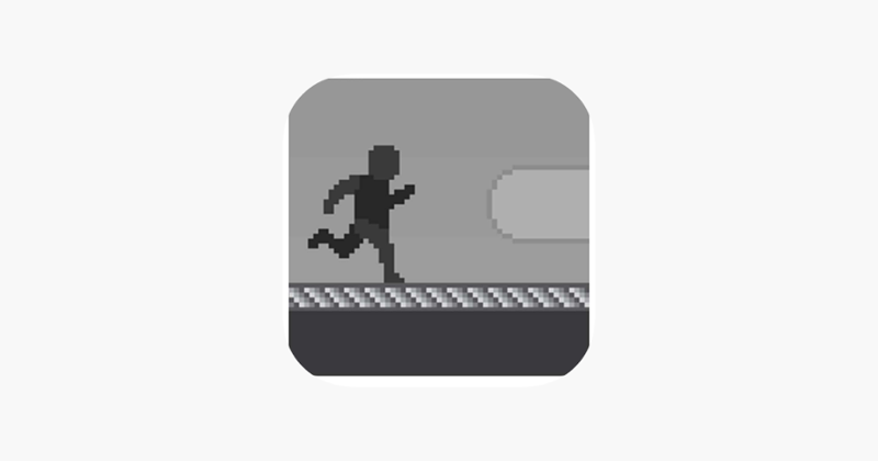 Pixel Alien Escape Shadow Runner:Black nd White Game Cover