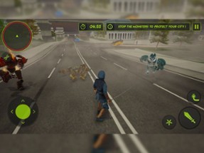 Flying Ninja Monster Assassin:City Rescue Battle Image