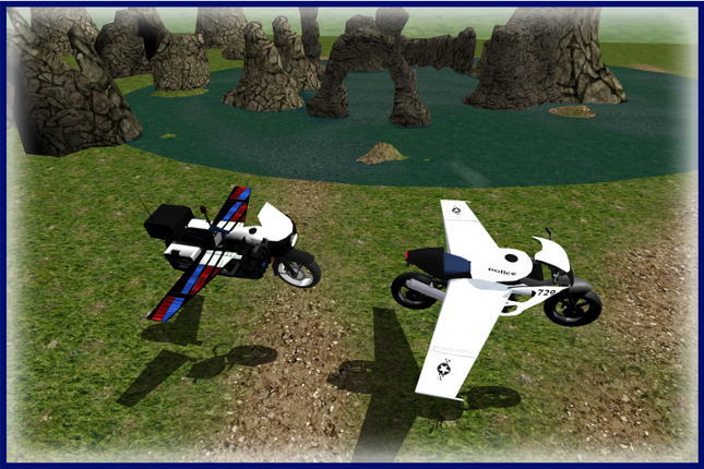 Flying Police Bike Simulator Game Cover