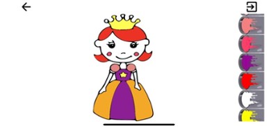 Princess Coloring Book of Kids Image