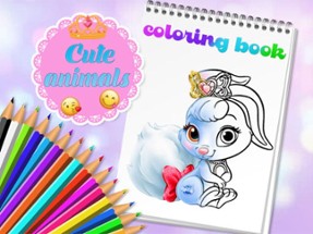 Cute Animals Coloring Book Image
