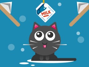 The Cat Drink Milk Image