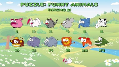 Funny animal puzzle for toddlers Image