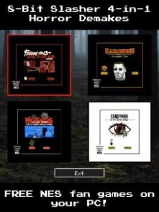 8-Bit Slasher 4-in-1 Horror Demakes Game Cover