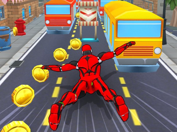 Subway Superhero Robot Endless Run Game Cover