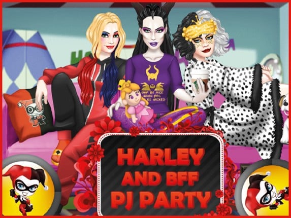 Dress Up Game: Harley and BFF PJ Party Game Cover