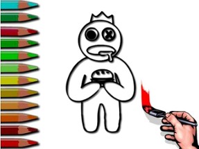 Rainbow Friends Coloring Book Image