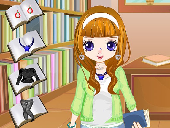 Library Girl Dressup Game Cover