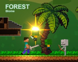 Noob vs Zombies - Forest biome Image