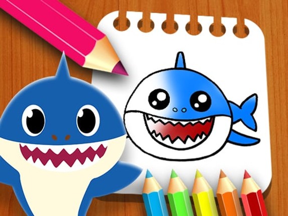 Baby Shark Coloring Book Game Cover