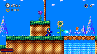Megaman X in Sonic the Hedgehog - Blasting Adventure Image