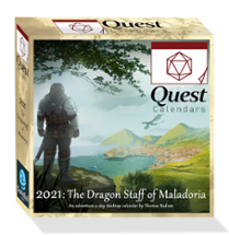 2021 Quest Calendar - The Dragon Staff of Maladoria Image