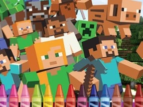 4GameGround - Minecraft Coloring Image