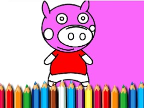 BTS Pig Coloring Game Image