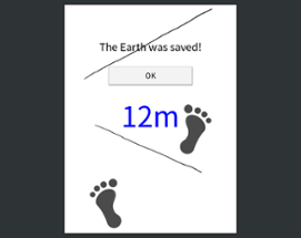 If you can walk without stepping on the line,the Earth will be saved! Image
