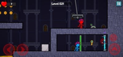 Stickman Red And Blue Game 2D Image