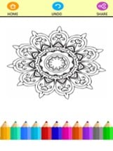 Adult Mandala Coloring Book Therapy Stress Relief Image