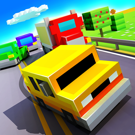 Blocky Highway: Traffic Racing Game Cover