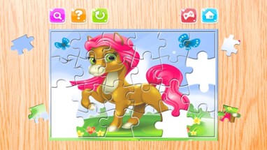 Cartoon Puzzle Pony Jigsaw Puzzles Box For Kids Image