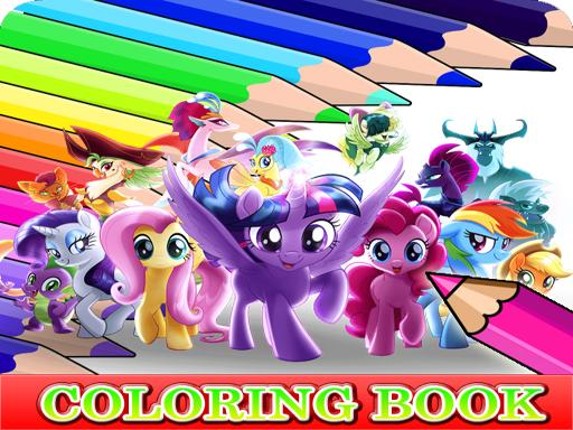 Coloring Book for My Little Pony Game Cover
